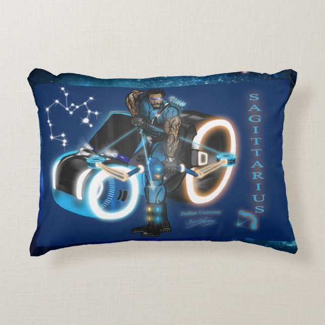 Zodiac Universe-Sagittarius Accent Pillow (Front)
