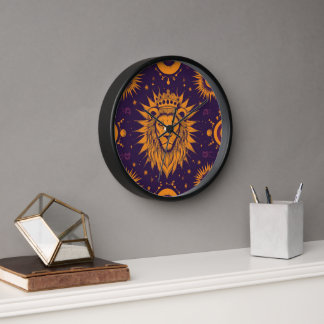 Zodiac Vibes Leo - Clock