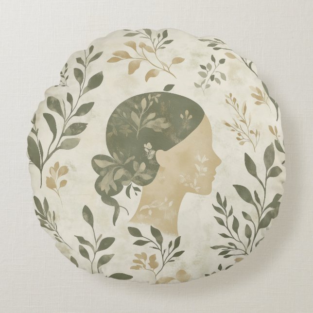 Zodiac Vibes Virgo - Pillow Round (Front)