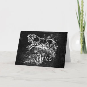 Zodiac Vintage Aries Card