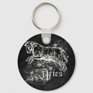 Zodiac Vintage Aries Keychain