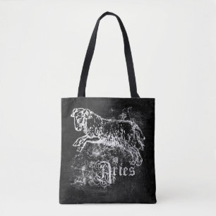 Zodiac Vintage Aries Tote Bag
