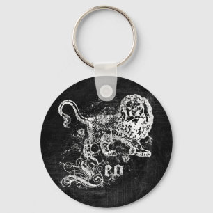 Zodiac Vintage Leo Keychain