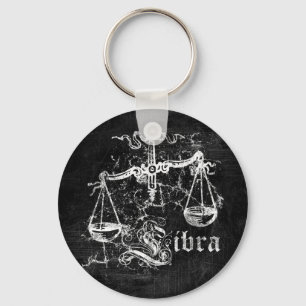 Zodiac Vintage Libra Keychain