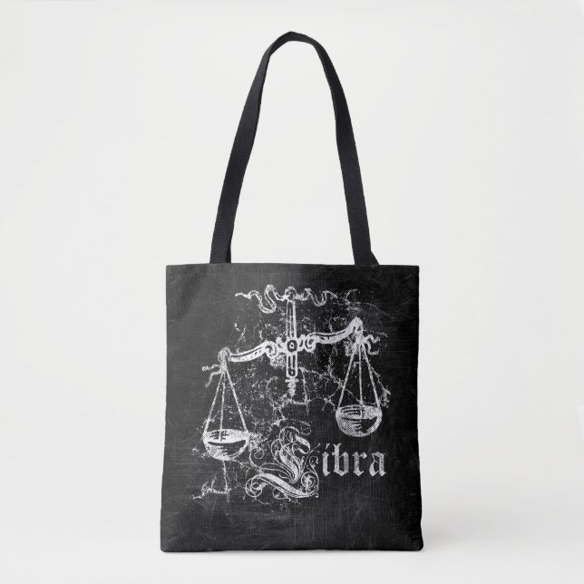 Zodiac Vintage Libra Tote Bag (Front)