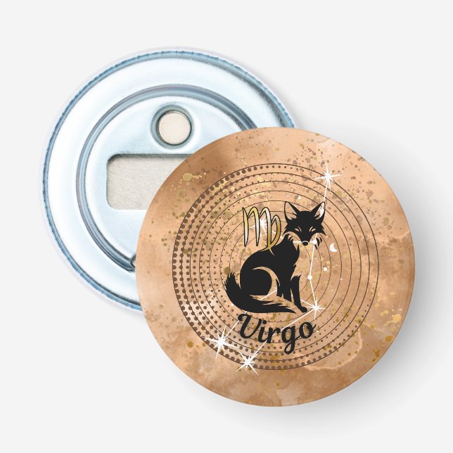 Zodiac Virgo Bottle Opener (Front)