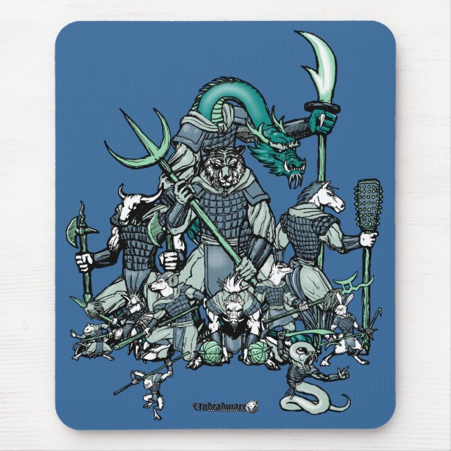 Zodiac Warriors Mouse Pad (Front)