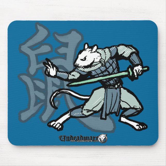 Zodiac Warriors: Year of the Rat Mouse Pad (Front)