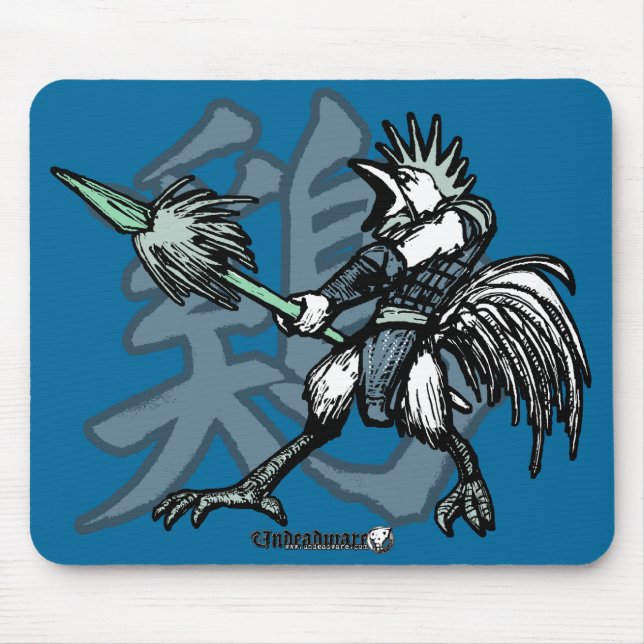 Zodiac Warriors: Year of the Rooster Mouse Pad (Front)