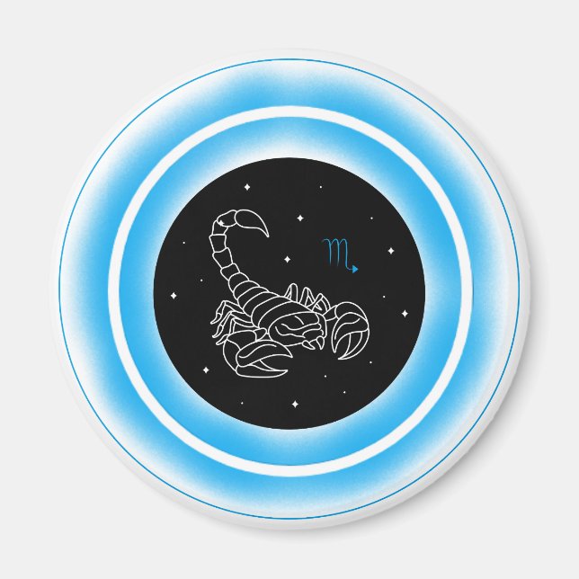 Zodiac Water Element Scorpio Magnet (Front)