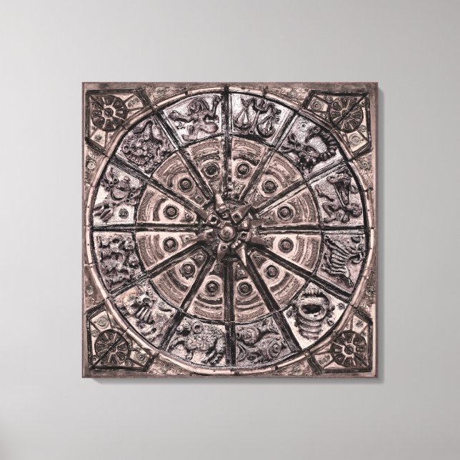 Zodiac Wheel Canvas Print (Front)