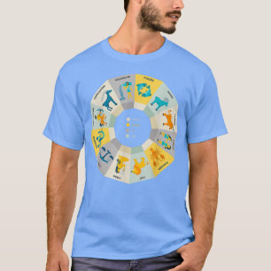 Zodiac Wheel Halloween Zodiac Horoscope Astrology  T-Shirt
