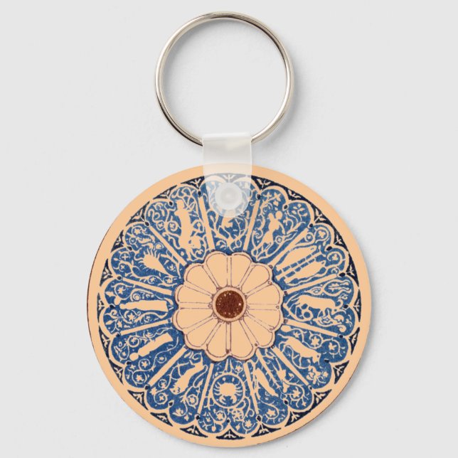 Zodiac Wheel Key Chain (Front)