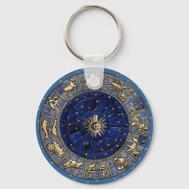 Zodiac Wheel Keychain (Front)