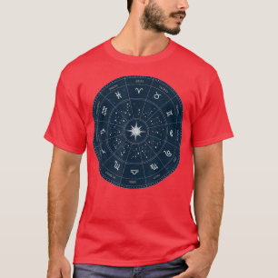 Zodiac Wheel Wife Zodiac Horoscope Astrology 2710 T-Shirt