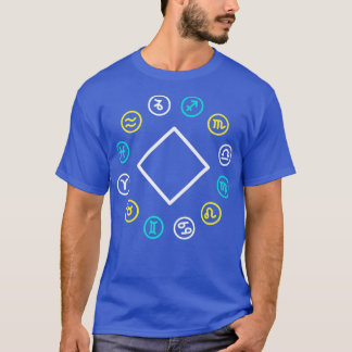 Zodiac Wheel Wife Zodiac Horoscope Astrology Premi T-Shirt