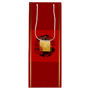 Zodiac Yin Yang Bamboo Chinese Rat Year 2020 WGB Wine Gift Bag
