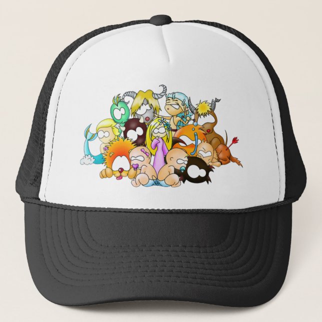 ZodiaK babes Trucker Hat (Front)