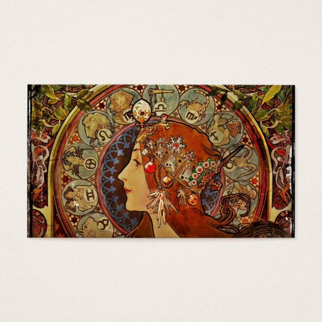 Zodiak Woman by Mucha (Front)