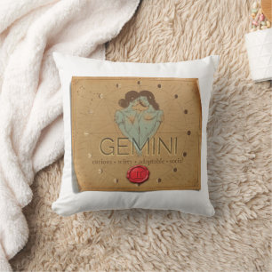 Zodiaque - Gémeaux - Coussin de décoration