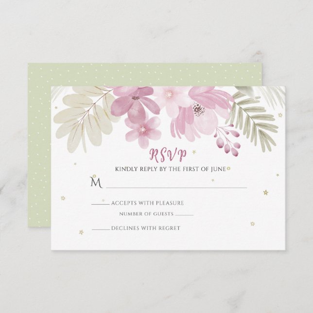 Zoe Flat Thank You Notecard (Front/Back)