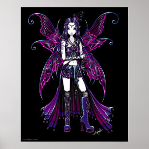 "Zoe" Hot Pink Fairy Poster
