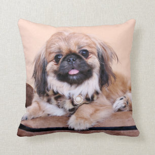 Zoe - Pekingese Throw Pillow