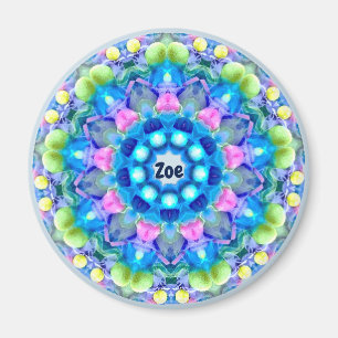 ZOE ~ Personalized Easter Pattern Fractal ~ Magnet