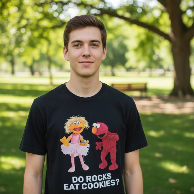 Zoe, Rocco & Elmo | Do Rocks Eat Cookies? T-Shirt (Creator Uploaded)