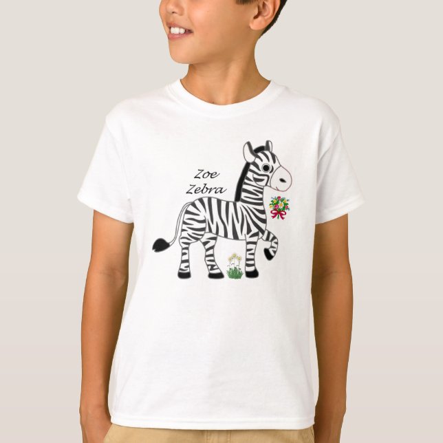 Zoe Zebra T-Shirt (Front)
