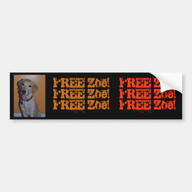 Zoe's Bumper Sticker (Front)