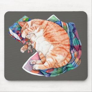Zoe's Winter Nap Mouse Pad