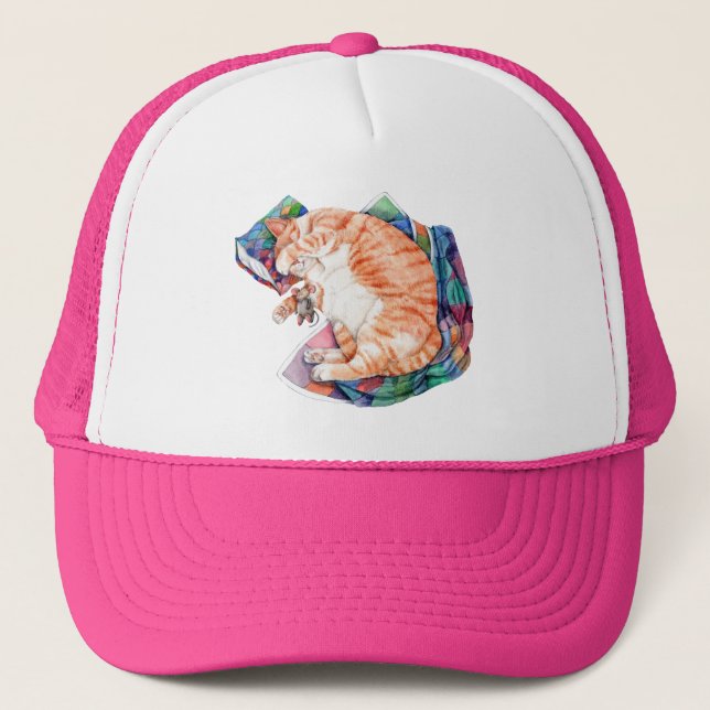 Zoe's Winter Nap Trucker Hat (Front)