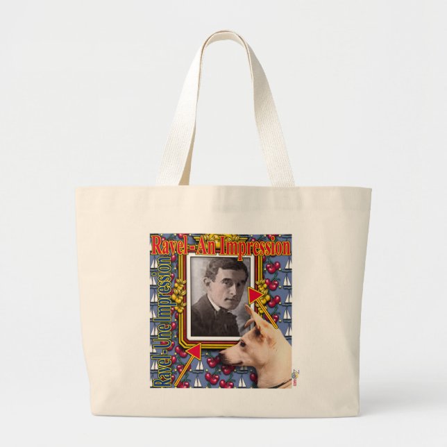 ZoeSPEAK - Ravel Large Tote Bag (Front)