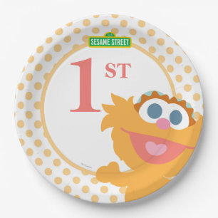 Zoey Baby Birthday Paper Plate