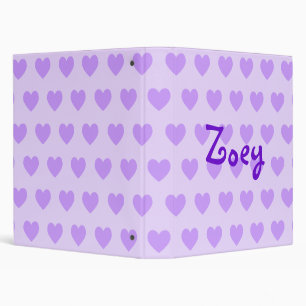 Zoey in Purple Binder