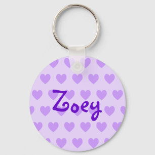 Zoey in Purple Keychain