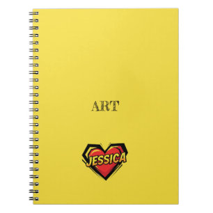 Zoey Jessica Yellow Notebook