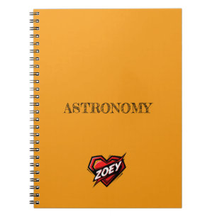 Zoey Orange Notebook