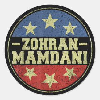 Zohra Mamdani NYC Mayor Campaign 2025 Classic Round Sticker