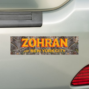 Zohran Mamdani for NYC 2025 Camo Bumper Sticker