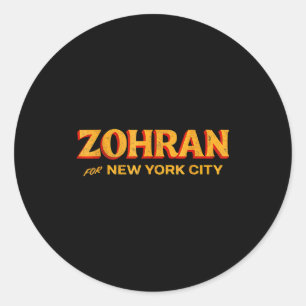 Zohran Mamdani For Nyc Mayor Funny Cool Trendy Pro Classic Round Sticker