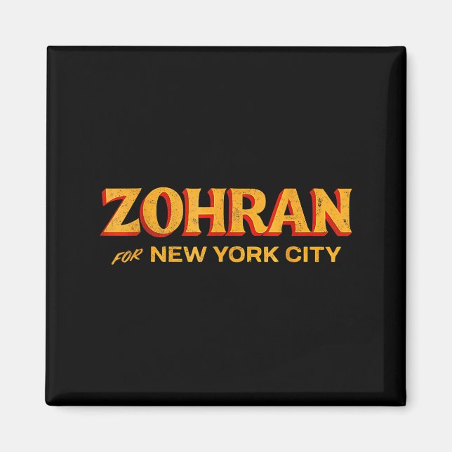 Zohran Mamdani For Nyc Mayor Funny Cool Trendy Pro Magnet (Front)