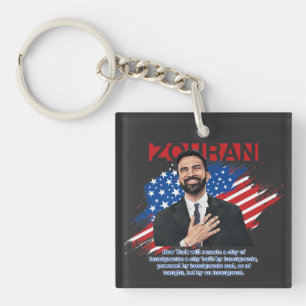 Zohran Mamdani New York City Mayor USA Political A Keychain