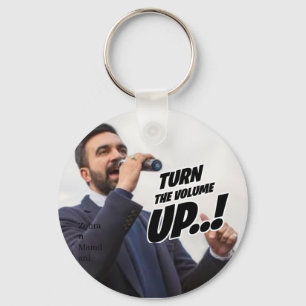 Zohran Mamdani - Turn the Volume Up Keychain
