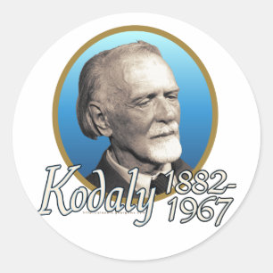 Zoltan Kodaly Classic Round Sticker