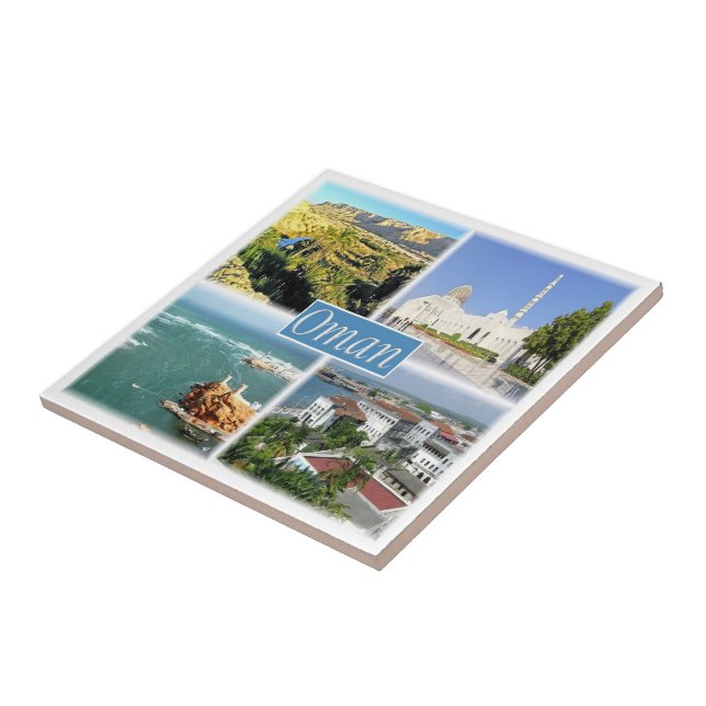 zOM005 OMAN collage, Asia, Tile (Side)