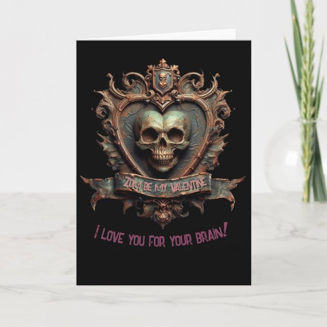 Zom be my Valentine Card (Front)