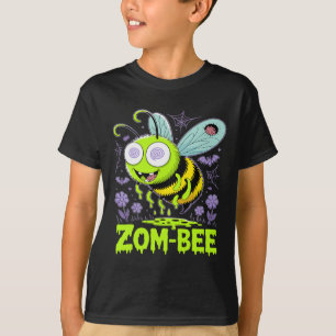 Zom-bee Cute Zombie Bee Funny Halloween Tee