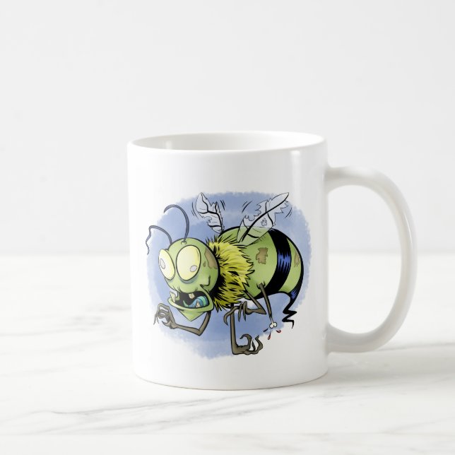 Zom-bee ( Zombie Bee ) Coffee Mug (Right)
